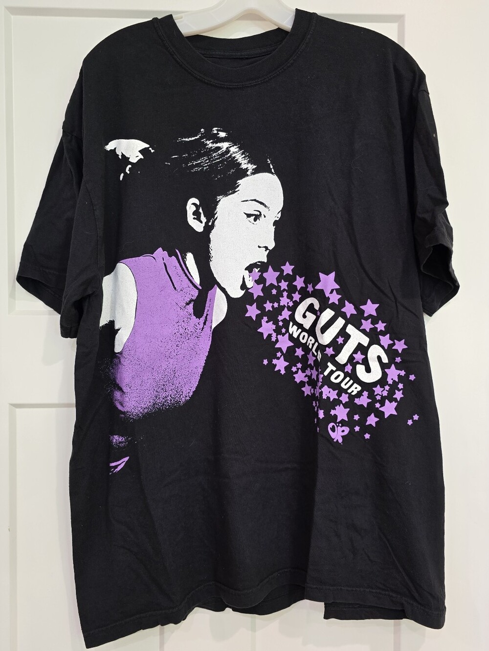 Olivia Rodrigo Shirt Xl Spill Ur Guts Live World Tour Black Purple White